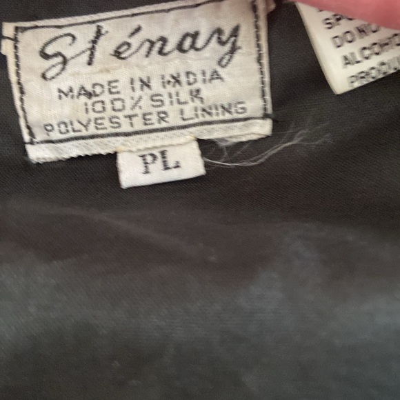 Stenay sequined black top jacket sz PL euc - Picture 2 of 6